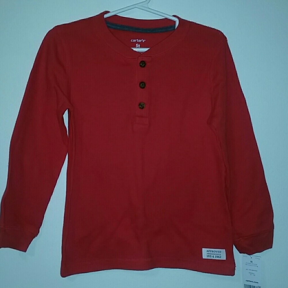Carter's knit red 5t top.